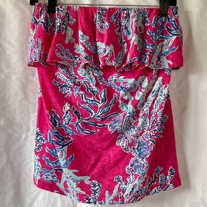 Lilly Pulitzer strapless top